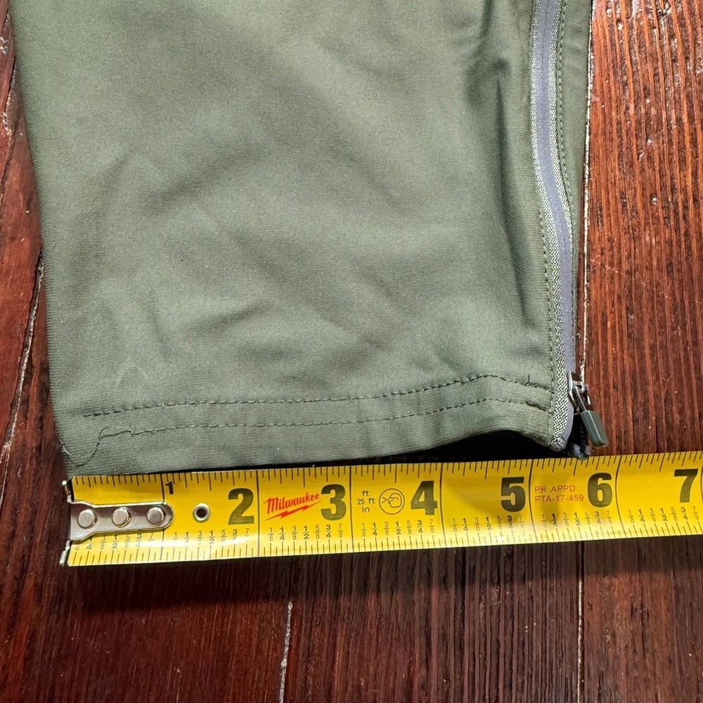 VRST Pants Mens 2XL Green Jogger Ankle Zip Mixed Media Athleisure Drawstring - Picture 7 of 12